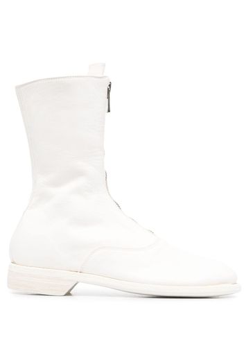 Guidi front zip boots - Bianco