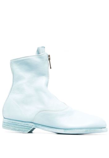 Guidi leather zipped boots - Blu