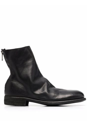 Guidi crinkled-effect ankle boots - Nero