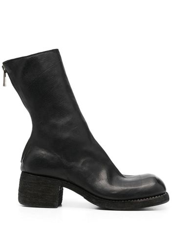 Guidi rear-zip horse leather boots - Nero