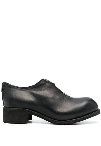 Guidi zip-front block-heel shoes - Nero
