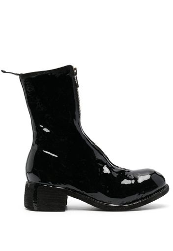 Guidi laminated leather boots - Nero