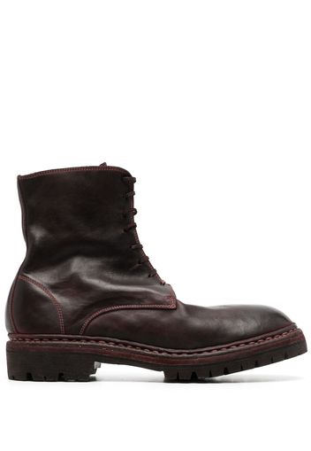 Guidi Stivali con punta tonda - Rosso