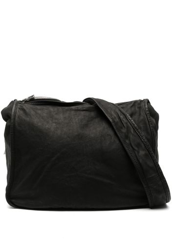 Guidi leather crossbody bag - Nero