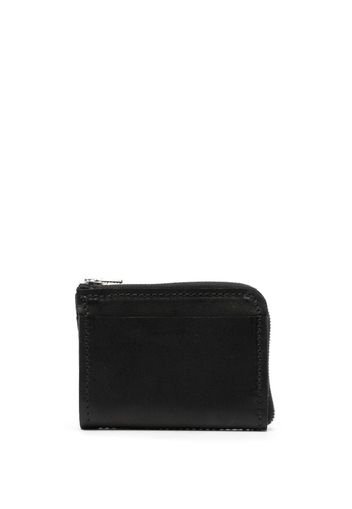 Guidi zipped leather wallet - Nero