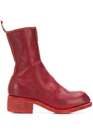 calf-length zip-up boots