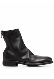 Guidi crinkled-effect ankle boots - Nero