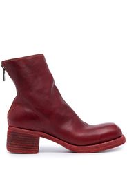 Guidi Stivaletti con punta quadrata - Rosso