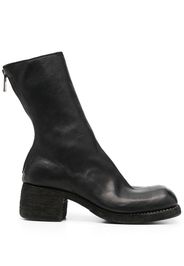 Guidi rear-zip horse leather boots - Nero