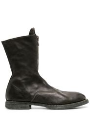 Guidi polished-leather zip-up boots - Verde