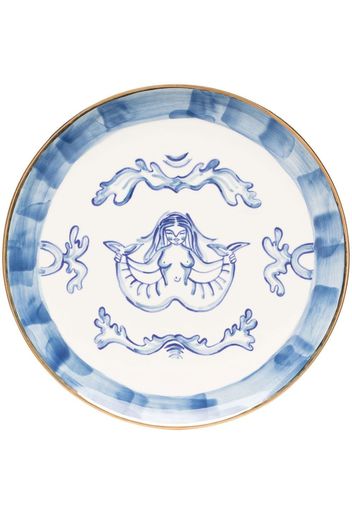 GUNIA siren-print ceramic plate - Toni neutri