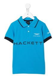 Hackett Kids Polo con stampa - Blu