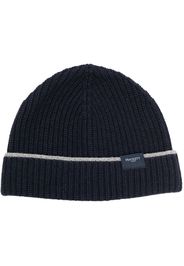 Hackett ribbed-knit beanie - Blu