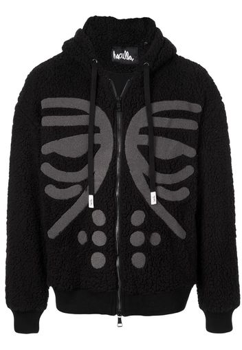 Masked zipped hoodie