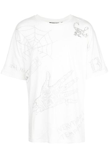 T-shirt oversize con stampa