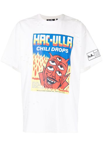 Haculla T-shirt Chili Drops Vintage - Bianco