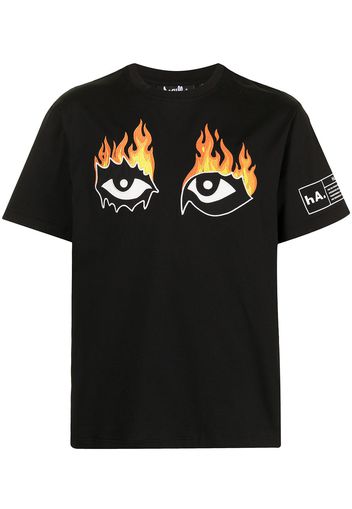 Haculla T-shirt Eye con stampa - Nero