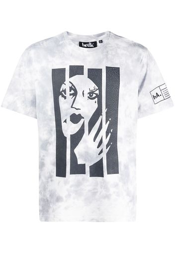 Haculla T-shirt Broken Witch con stampa - Grigio