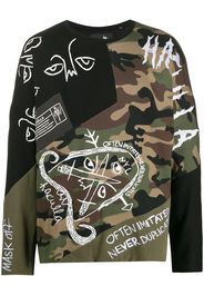 scribble embellished sweatshirt