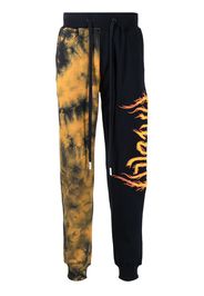 Haculla Pantaloni sportivi con fantasia tie dye - Nero