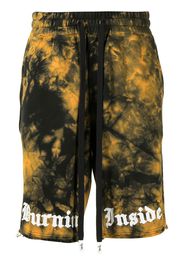 Haculla Bermuda con fantasia tie dye - Nero