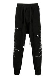 Haculla Pantaloni sportivi Fallen Angel con stampa - Nero