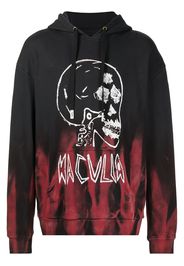 Haculla Felpa con cappuccio Gothis Skull - Nero