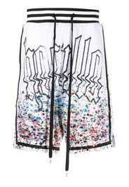 Haculla Shorts sportivi Smothered in Paint - Bianco