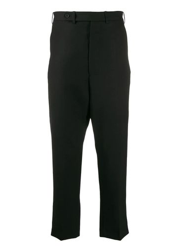 drop-crotch cropped trousers