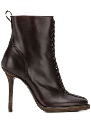 zipped ankle boots