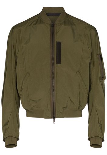 zip-up bomber jacket