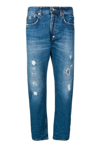 Jeans taglio straight effetto vissuto