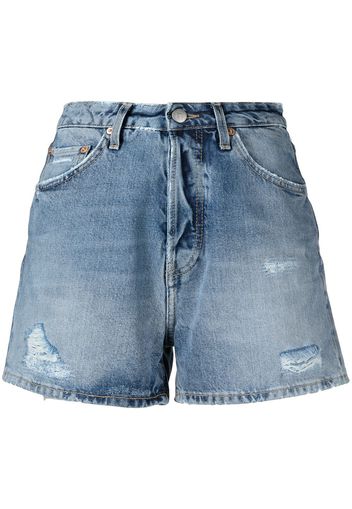 Haikure Shorts denim con effetto vissuto - Blu