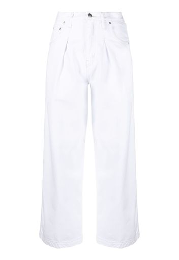 Haikure organic cotton-blend cropped jeans - Bianco