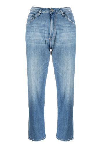 Haikure high-rise cropped jeans - Blu