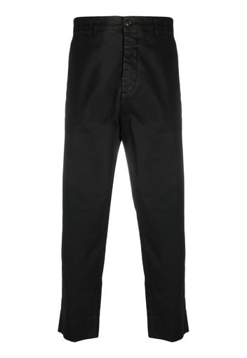 Haikure high-rise straight-leg trousers - Nero