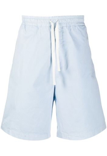 Haikure flared cotton deck shorts - Blau