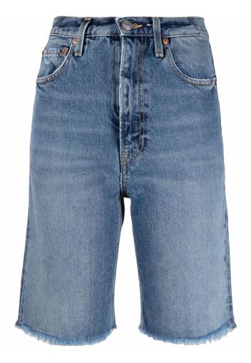 Haikure high-waisted denim shorts - Blu