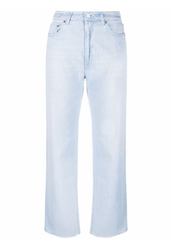 Haikure high-waisted straight leg jeans - Blu