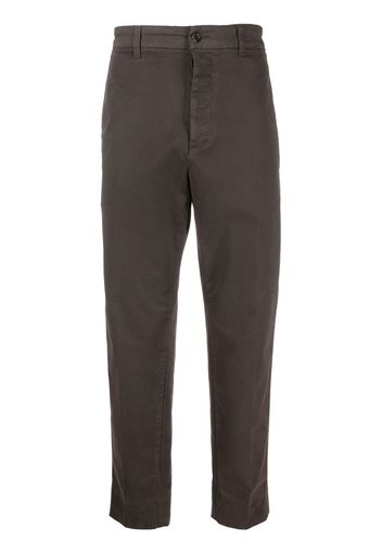 Haikure straight-leg cut trousers - Marrone