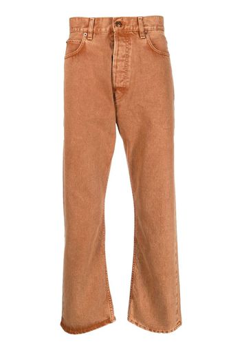 Haikure mid-rise straight-leg trousers - Arancione