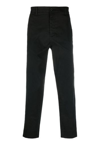 Haikure straight-leg cropped trousers - Nero