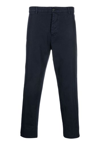 Haikure cropped cotton trousers - Blu