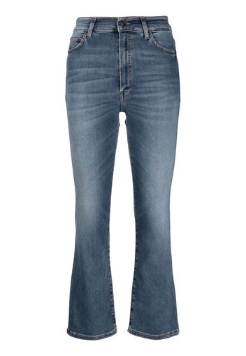 Haikure flared high-waisted jeans - Blu