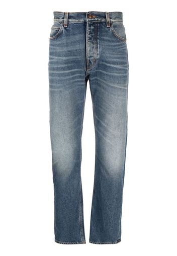 Haikure mid-wash straight-leg jeans - Blu