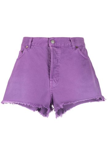 Haikure frayed-hem denim shorts - Viola