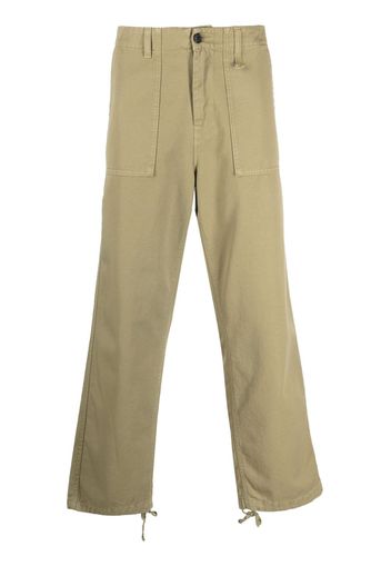 Haikure mid-rise straight-leg trousers - Verde