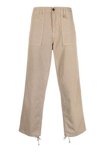 Haikure mid-rise straight-leg trousers - Marrone