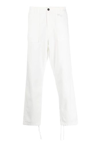 Haikure mid-rise straight-leg trousers - Bianco