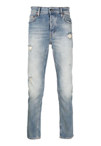 Haikure stonewashed straight-leg jeans - Blu